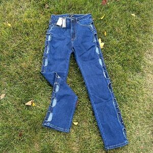 Straight leg jeans